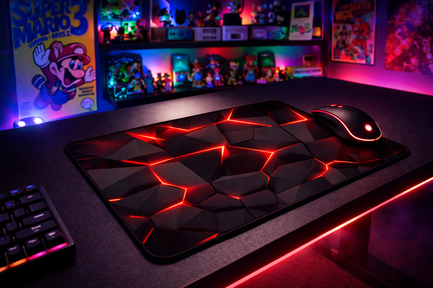 Lava Grid Mousepad