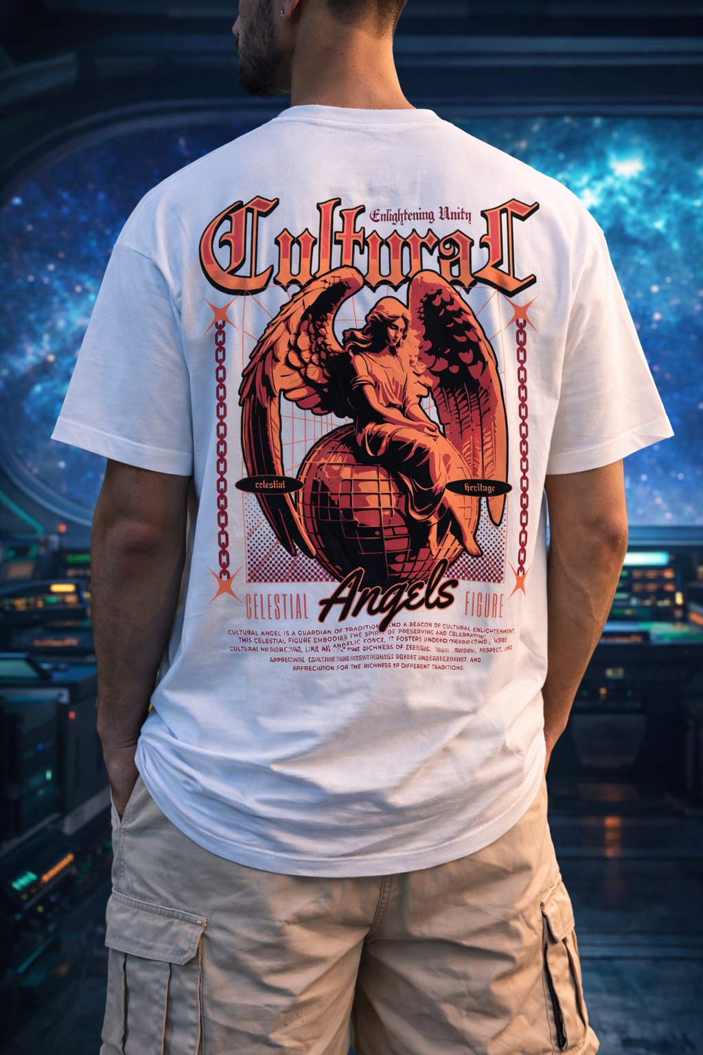 Cultural Angel Oversized T-Shirt