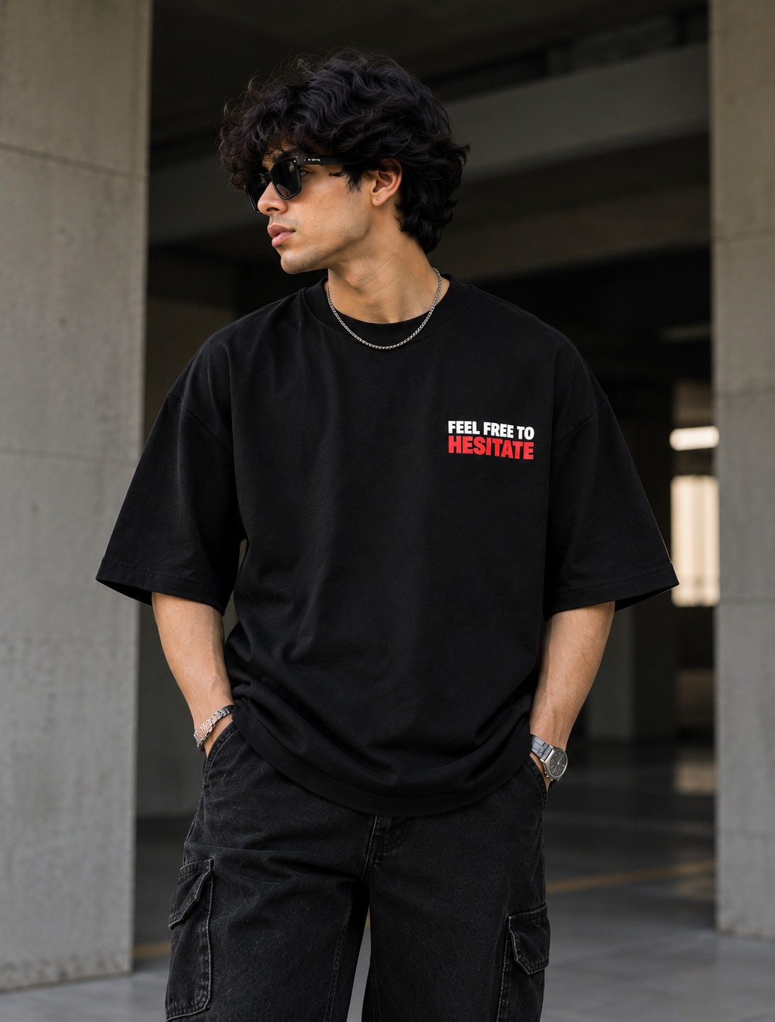Feel Free To Hesitate Oversized T-Shirt