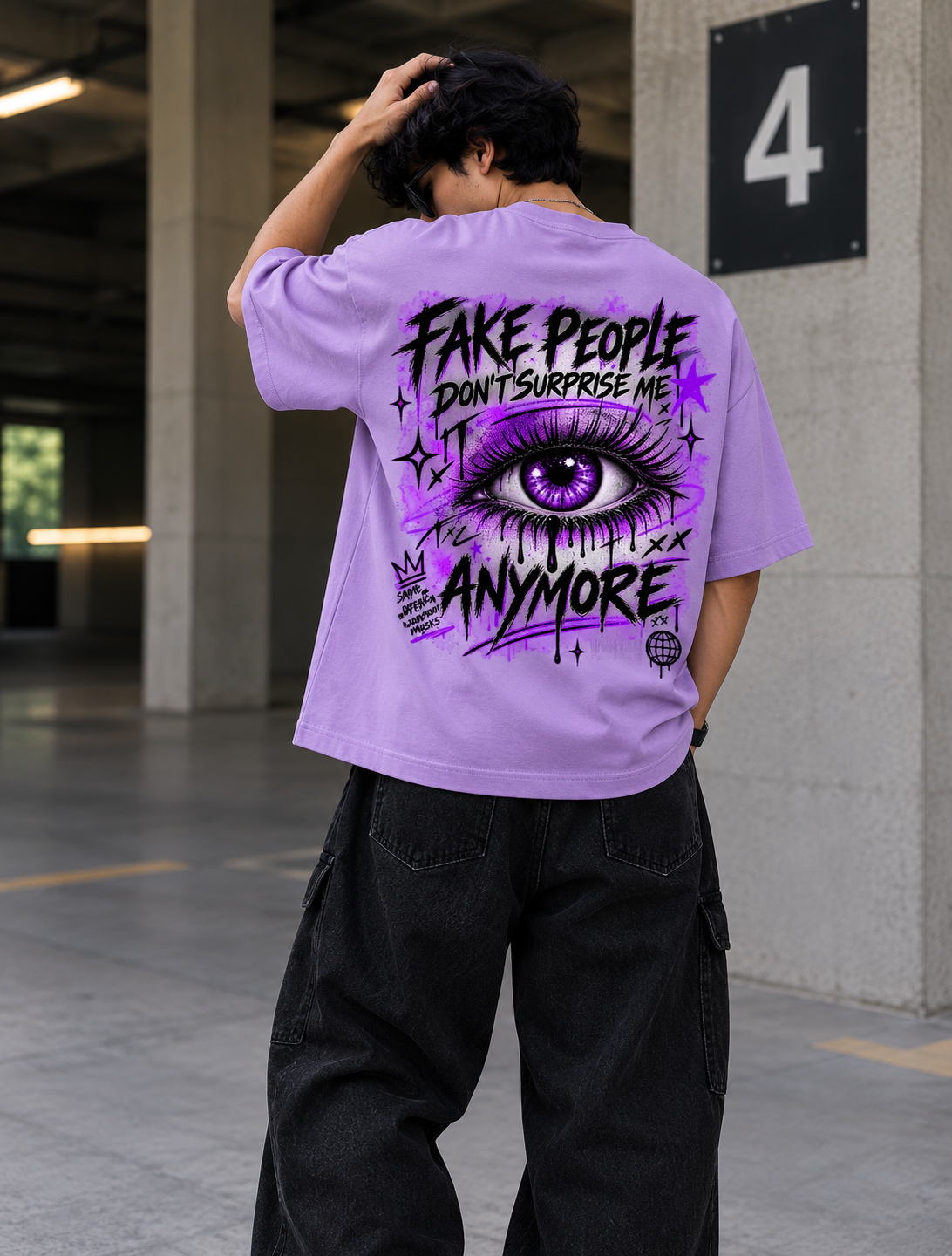 Fake People Don't Surprise Me Oversized T-Shirt