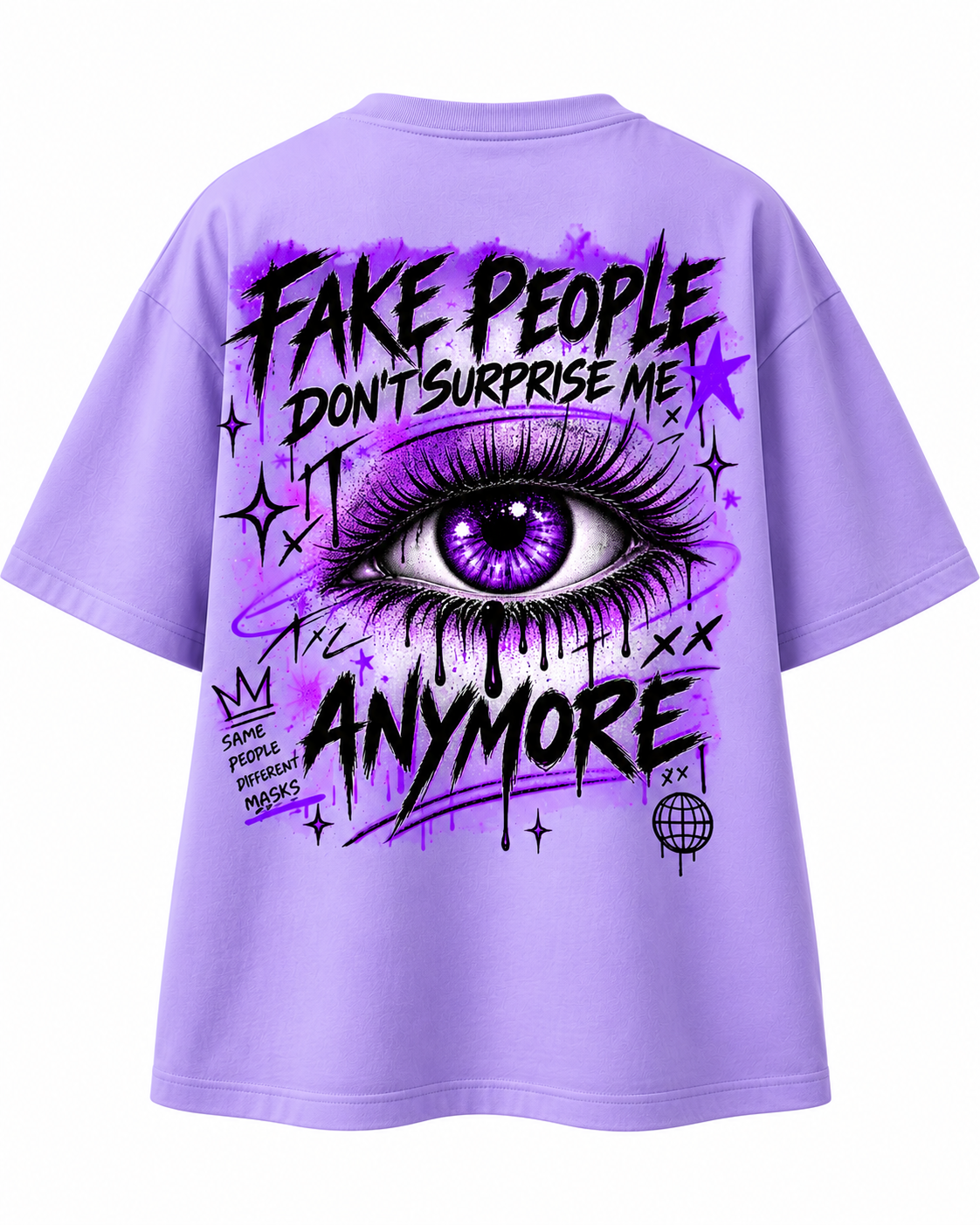 Fake People Don't Surprise Me Oversized T-Shirt