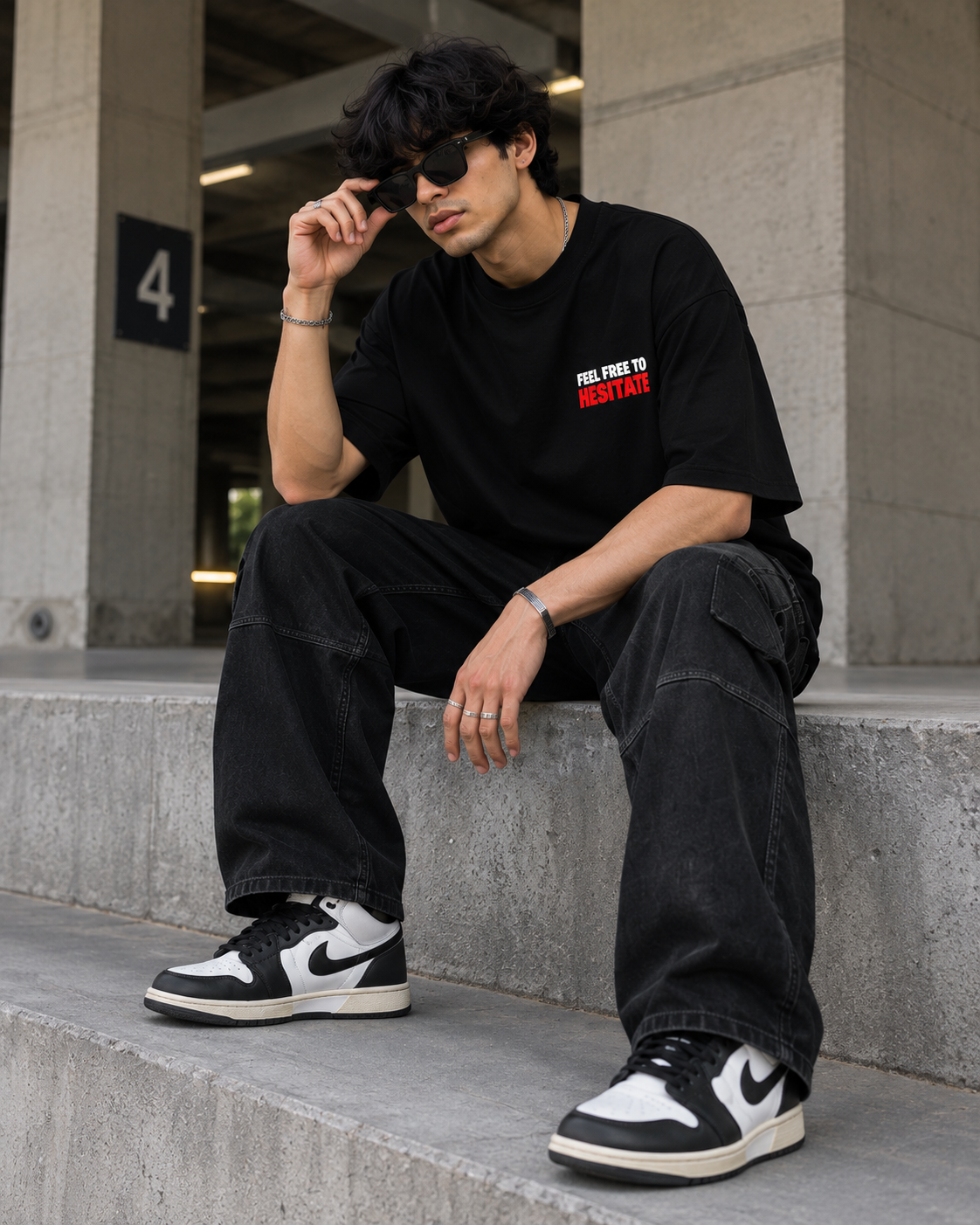 Feel Free To Hesitate Oversized T-Shirt