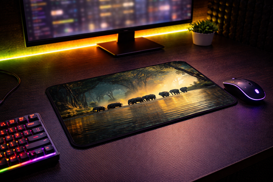 Golden Safari Mousepad